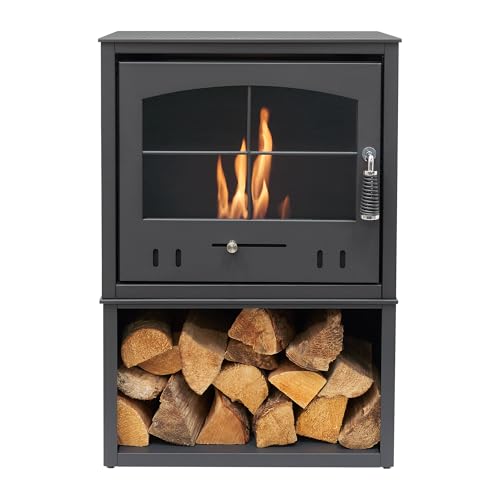 Bio Ethanol Fires Öko S4 Ethanolofen Anthrazit