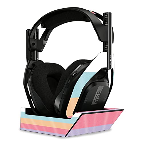 Image of MightySkins Glossy Glitter Skin Compatible with Astro A50 Wireless Headphones + Base Station (Gen 4) - Peaches and Cream | Protective, Durable High-Gloss Glitter Finish | Easy to Apply
