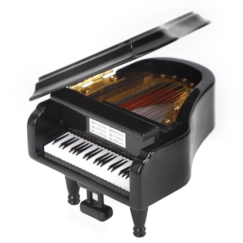 Piano miniature en tilleul fait main, un ornement exquis de 7cm