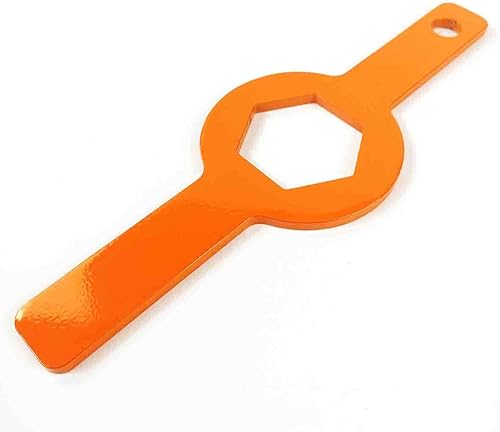 Miniatura 2 de Llave inglesa de tuerca de tina, llave inglesa GE para arandela (1-11/16 pulgadas solo arandela GE) con recubrimiento en polvo acabado en naranja