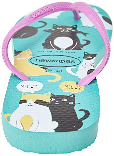 Chinelo Slim Pets, Havaianas, Feminino, Verde Orvalho, 37/38