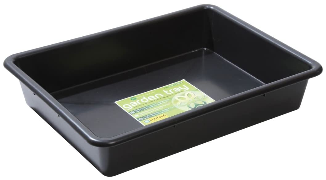 Muddy Hands Black Heavy Duty Rectangle Multi Purpose Plastic Garden Tray - (Length: 64.5Cm X Width: 49.5Cm X Height: 12Cm)