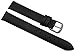 Produktbild 15mm Kalbsleder Uhrenarmband Made in Germany in Schwarz mit silberfarbender Dornschließe inkl. Myledershop Montageanleitung