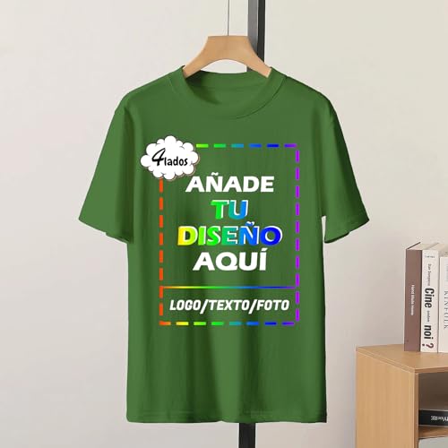 Xenorith Camiseta Personalizadas para Hombre y Mujer – CREA tu Propia Camisetas Personalizado, Camiseta Personalizable con Texto, Logo, Foto, Camisetas Divertidas, Ajuste Unisex Regalos