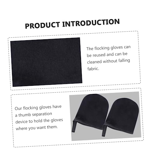 minkissy 2 Peças De Luvas De Spa Flocadas Bronzeadas Mini Loção Luva De Banho Aplicador De Loção Par