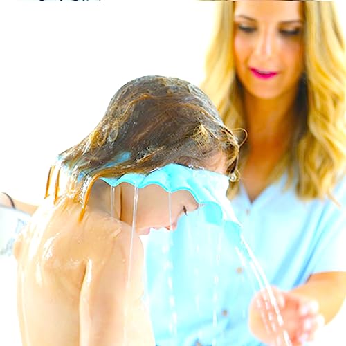 MYUBWTF Pink Baby Shower Cap, Bath Shampoo Cap Hat,Soft Hat Adjustable Visor Cap,Protect your eyes and face from water,Suitable for infants, children and pets from 0 to 12 years old