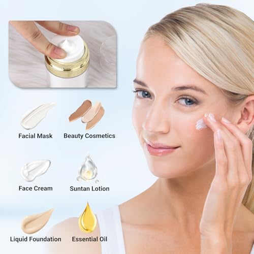 Image of Segbeauty 1oz Airless Bottles Travel, 30ml Airless Pump Jars Refillable Travel Bottles Empty Makeup Containers Lotion Dispenser, Pack of 3 Gold Vacuum Bottle for Lotion Moisturizer Creams