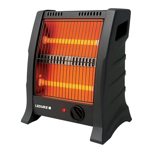 LEDURE Megamite Room Heater for Room in Winter | 2-Rod Quartz Heat, 400W & 800W Selection Switch | Efficient Space Heater, ISI Approved, Blue | Dual Heat Settings | Noiseless | Blue | Pack of 1