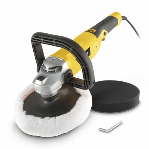 Powerplus Polisseuse d'angle POWX04740 - Polisseuse d'angle 1200W Ø 180mm - 3 acc.