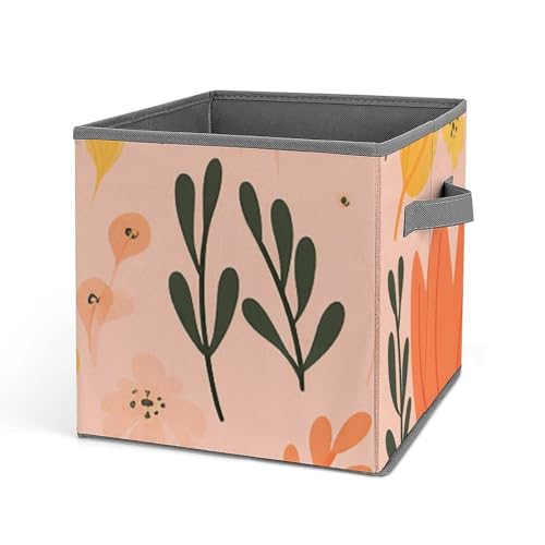 Bacs de rangement pliables avec poignées solides pour linge et armoire - 2