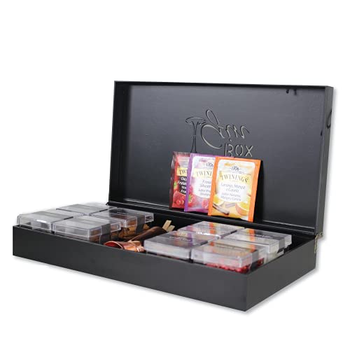 Kit Gin Tônica Completo com 08 Especiarias + Dosador e Colher Rose Caixa Preta