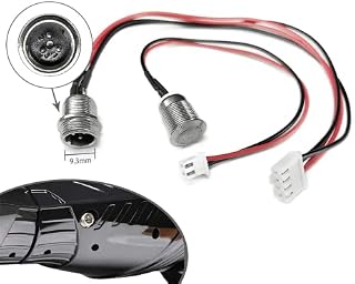 GLDYTIMES Hoverboard Charger Port for Electric Smart Self-Balancing Scooter,3 Prong 4 Wires