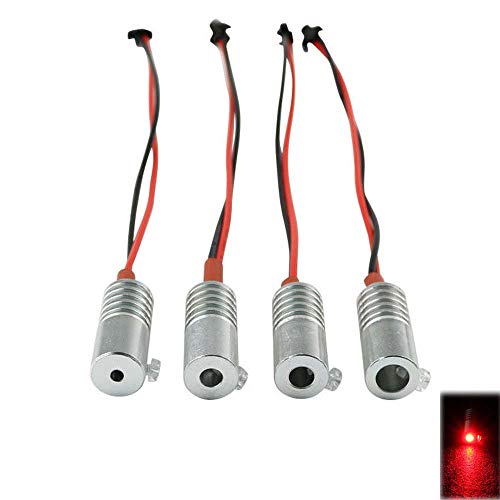Luz led roja fibra óptica 5MM 1.5W 12V para auto miniatura 1