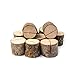 Senover Rustic Wood Table Numbers Holder Wood Place Card Holder Party Wedding Table Name Card Holder Memo Note Card (10pcs)