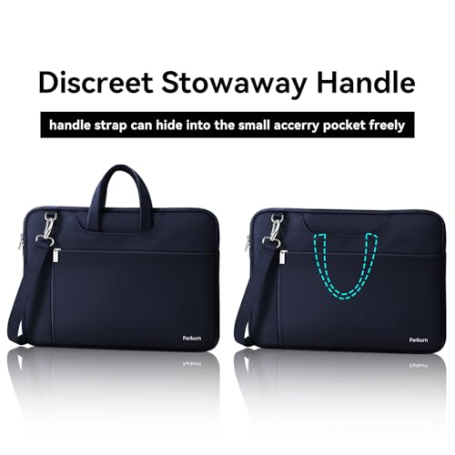 Image of Ferkurn Laptop Case Bag for Women Men Briefcase Messenger Bag, 17 17.3 Inch