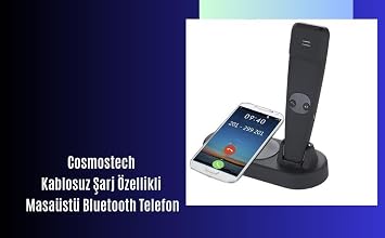 Kablosuz Şarj Cihazı Standı/Kablosuz ve USB ile Şarj Edilebilir Masa Üstü Şık Şarj Standı