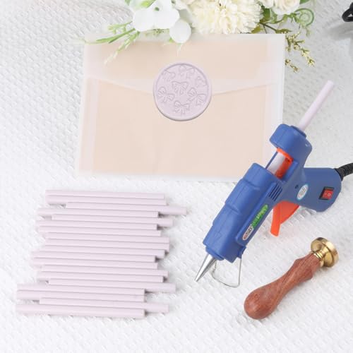 Bâtons de cire à cacheter violets pour sceau de cire enveloppe mariage et Noël