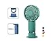 Mini ventilatore da tavolo USB, 2 livelli di velocità, ideale per viaggi, campeggio, ufficio (verde)