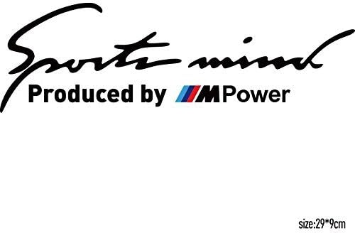 M Power Sport Mind Sticker Sport Car Black