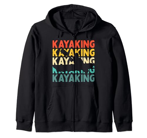 Kayaking Lovers Men Women Kids Boys Girls - Kayaker Vintage Sudadera con Capucha
