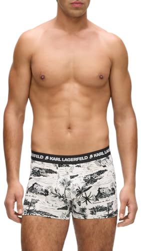 Karl Lagerfeld pack 3 bóxers de hombre estampados tipo trunk cómodos 2