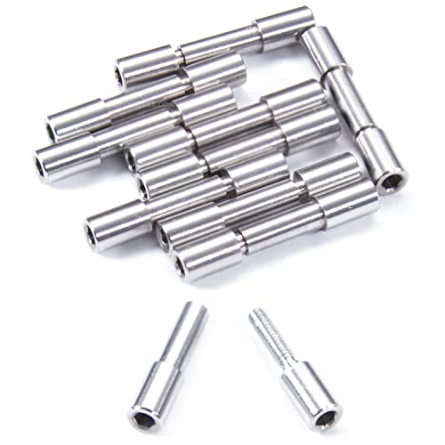 Corby Bolt Fasteners (10 Pack) for DIY Handles &amp; Knife Handle Repair - USA Size (0.156 x 0.120 x 0.9 Inch) - (Stainless Steel) - for Full Tang Fixed Blade Knives