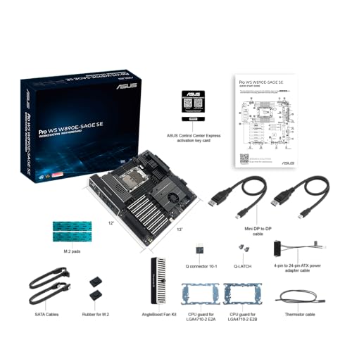 ASUS Pro WS W890E SAGE SE Intel W890 LGA 4710 2 EEB - vue 9