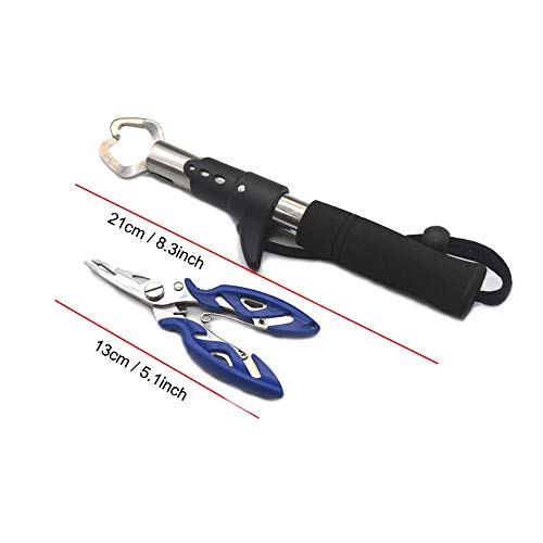 Kit de alicate de pesca, Romacci Alicate de pesca Luvas de fixação de lábios de peixe Alicate de pes
