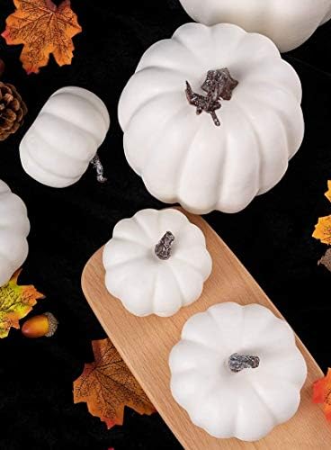Amazon Co Jp Notokoon 人工白いパンプ キンハロウィンかぼちゃセット 落書きかぼちゃ Diyミニかぼちゃ 知的発達 発泡スチロール パンプキン 異なるサイズ ハロウィン飾り 子供おもちゃ パーティー 季節飾り 店舗 舞台 クリスマス 12 Pcs ホーム キッチン