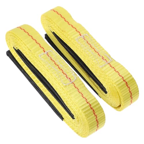 STOBAZA 2pcs Durable Lifting Sling Winch Strap for Moving Tow Strap for Cargo Handling Flat Design for Enhanced Safety Versatile Web Sling for Heavy Load Lifting