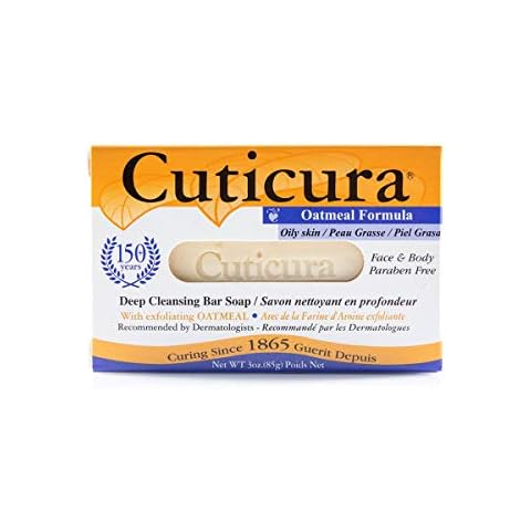 Cuticura Oatmeal Formula Deep Cleansing Bar Soap - Oily - 3 OZ (Pack of 6) Cover