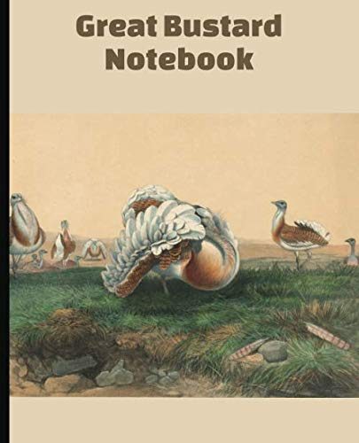 Great Bustard Notebook: Blank College Ruled Composition Notebook