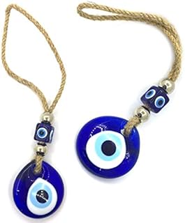 Nazar Boncuk Boncugu Turkish Blue Eye Evil Eye Wall Hanging 24 cm Boese Eye Ornament Amulet Decoration Home Decor Protection Blessing Gift Glass Beads Pendant