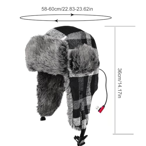 Bonnet Trappeur d'Hiver Chauffant Coupe-Vent pour Cyclisme et Marche - 5