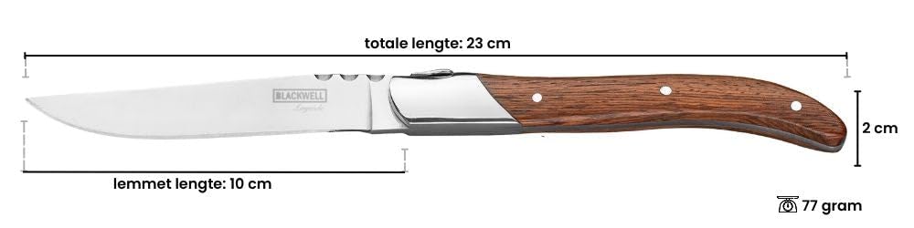 Blackwell Nóż do steków Laguiole - drewno różane - 6 sztuk