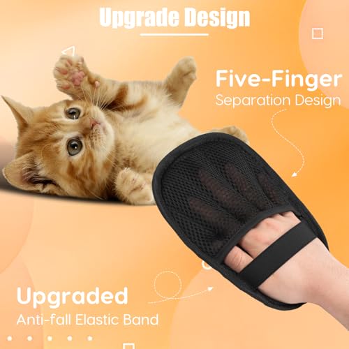 2 Stück Tierhaarentferner Handschuht, Upgraded Fell Magnet Handschuh, Wiederverwendbare handschuh tierhaarentfernung für Waschen, Entfernen Von Haaren Und Pflegen