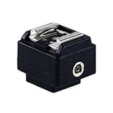 Adapter für Standard-Blitzgeräte, geeignet für Minolta Dynax, Sony alpha ((ältere Modelle, die nur einen speziellen Sony-Blitzschuh haben und z.B. nicht für Alpha 68, SLT a58 u.ä. geeignet!)