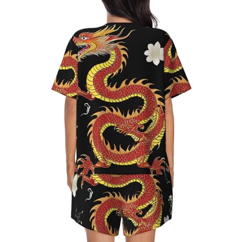 Women's Cotton Pajama Set, Short Sleeve Shirt and Full Length3