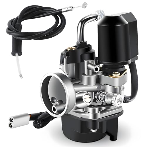 Wilktop Carburateur, Carburateur de Remplacement Avec Passage de 17.5mm pour la Plupart des Scooters 50ccm de Piaggio/Gilera/Aprilia