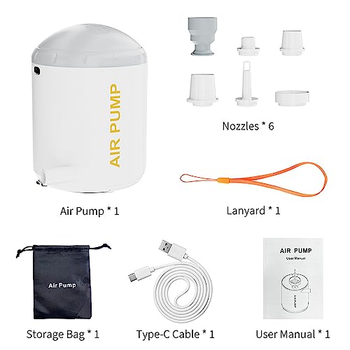 Bomba de ar sem fio portátil elétca compror de ar bomba de iação e deflação com 5 os LED para piscin