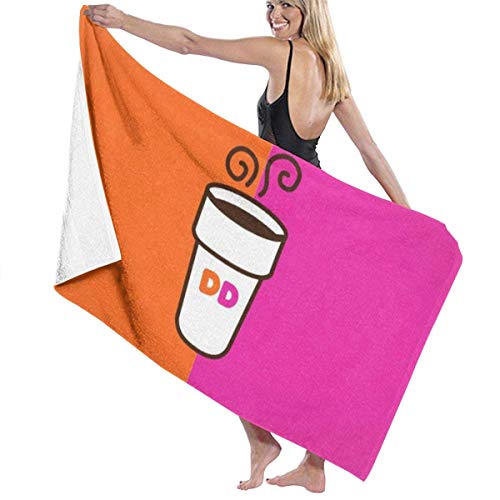 Preisvergleich Produktbild AGHRFH Dunkin Donuts Strandtuch Badetücher Badetücher Zubehör Pool Handtuch