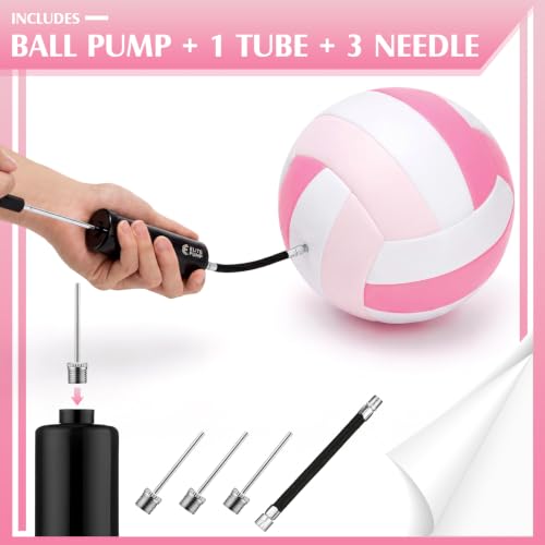 Image of Vinsot 12Pcs Size 5 Recreational Volleyballs with Air Pump Regulation Soft Volleyball Ball for Outdoor Indoor Play Waterproof Volleyball Bulk for Beginner Gym Training Beach Swimming Pool