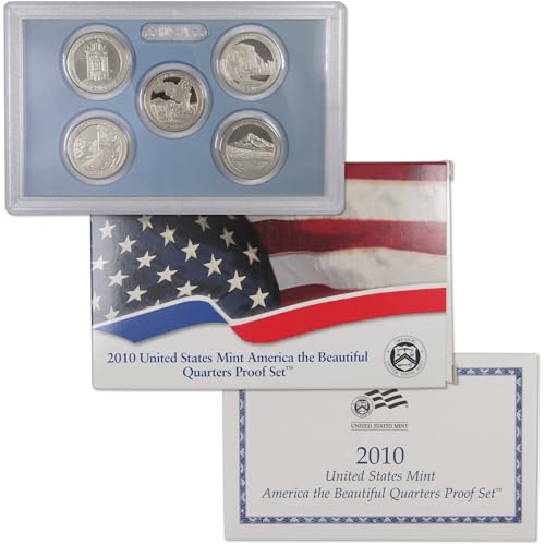 2010 America the Beautiful Quarter Clad Proof Set U.S. Mint OGP COA