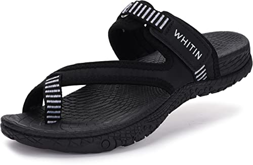 Whitin Women's Sandals With Arch Support Walking Flip Flops Toe Thong Outdoor Slide Size 10 Indoor Fashion Loop Hiking Wide Slip Resistant Comfy Footwear Cushion Soft Ladies Beach Sandles Black 40 #TOP9
