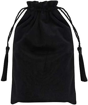 something different Drawstring Pouch, Black