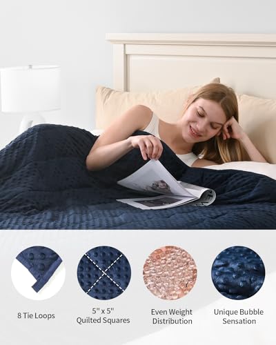Image of Mr. Sandman Weighted Blanket for Adults, King Size 20 lbs, 80 x 87 Inches