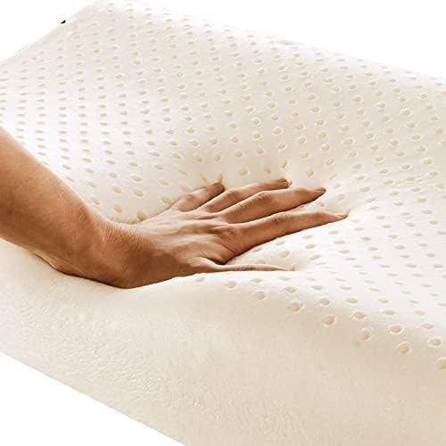 Talatex Premium 100% natürliches Dunlop Latexkissen, verstellbares ergonomisches Kissen hilft Druck-, Nacken- und Schulterschmerzen zu lindern, keine Memory-Schaum-Chemikalien, perfektes Paket Bestes