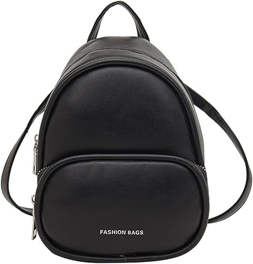 Stylish Mini Backpack Purse, Black, PU Leather, Casual Style, Small Daypack for Women, Lightweight Travel & Daily Use Bag-image-10