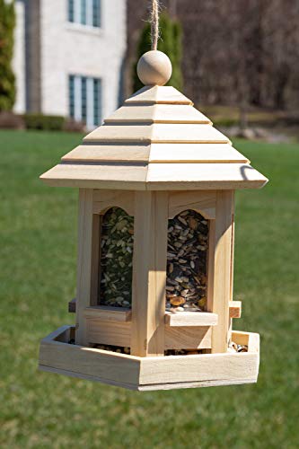 Clever Garden Hanging Bird Feeder, Outdoor Decoration Birdfeeder Perfect For Attracting Wild Birds, Gazebo #TOP5