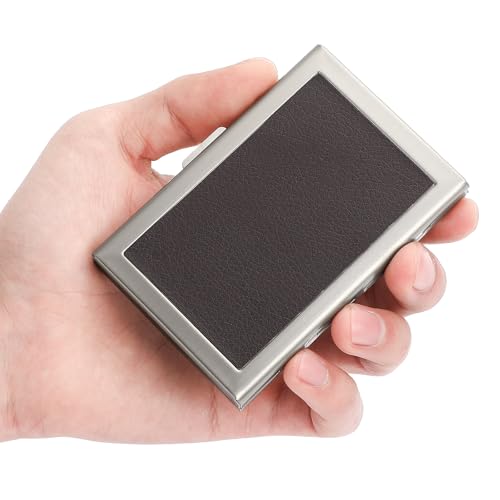 Image of Credit Card Holder Wallet for Women Men Stainless Steel Metal Card Case RFID Blocking Business Card Protector Case with 6 Slots